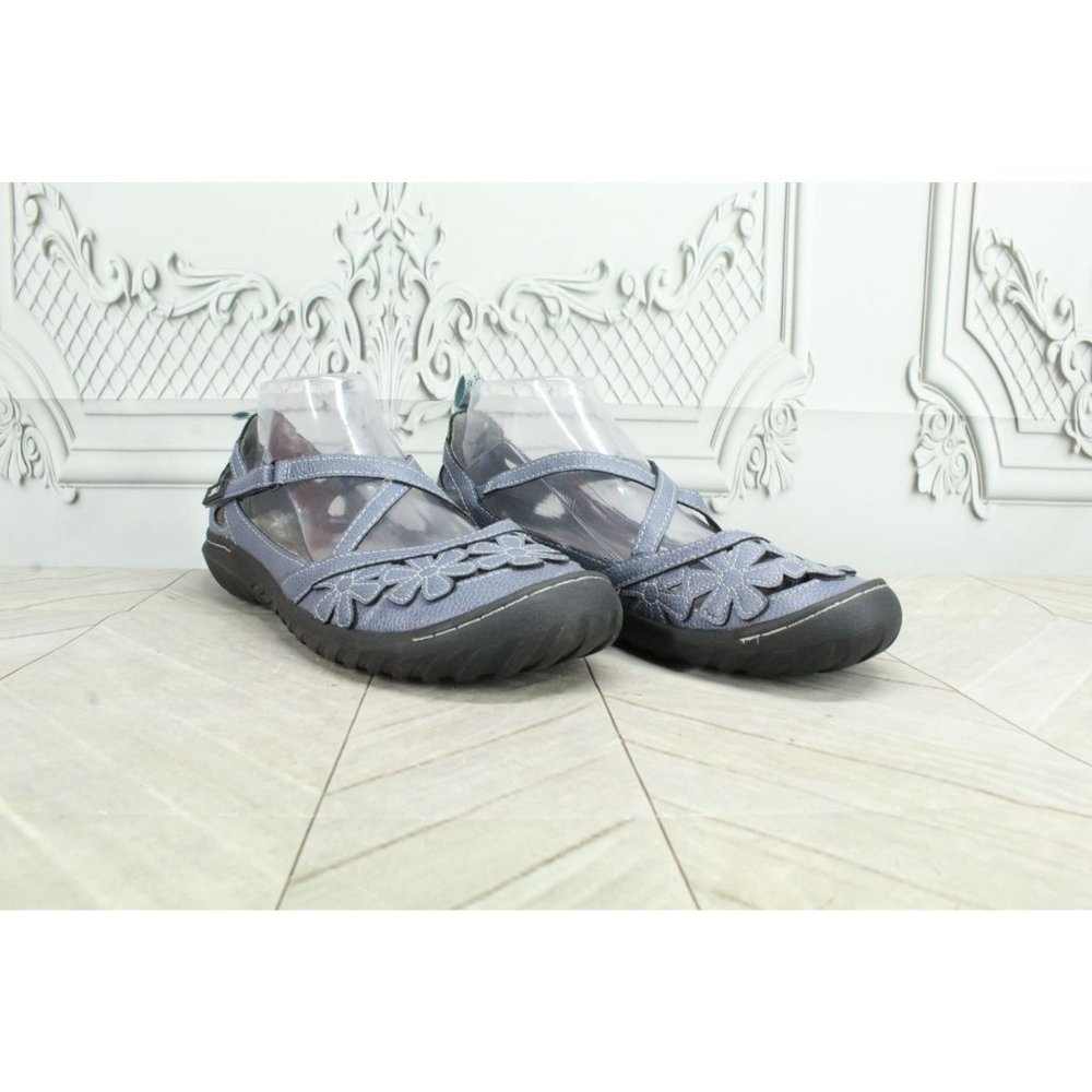 JBU by Jambu Rosie Blue Crisscross Adjustable Strap Mary Jane Flat Shoes 9 M - Picture 3 of 9